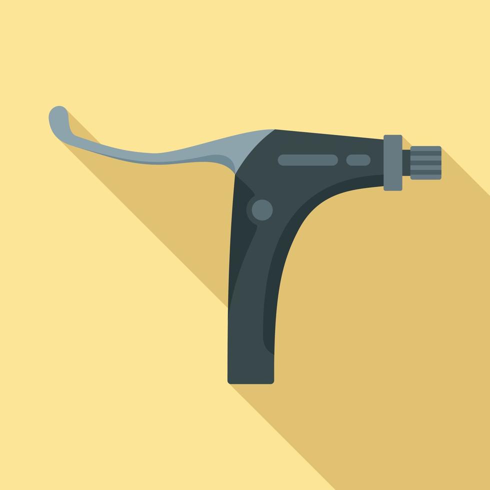 Bike brake clamp icon, flat style vector