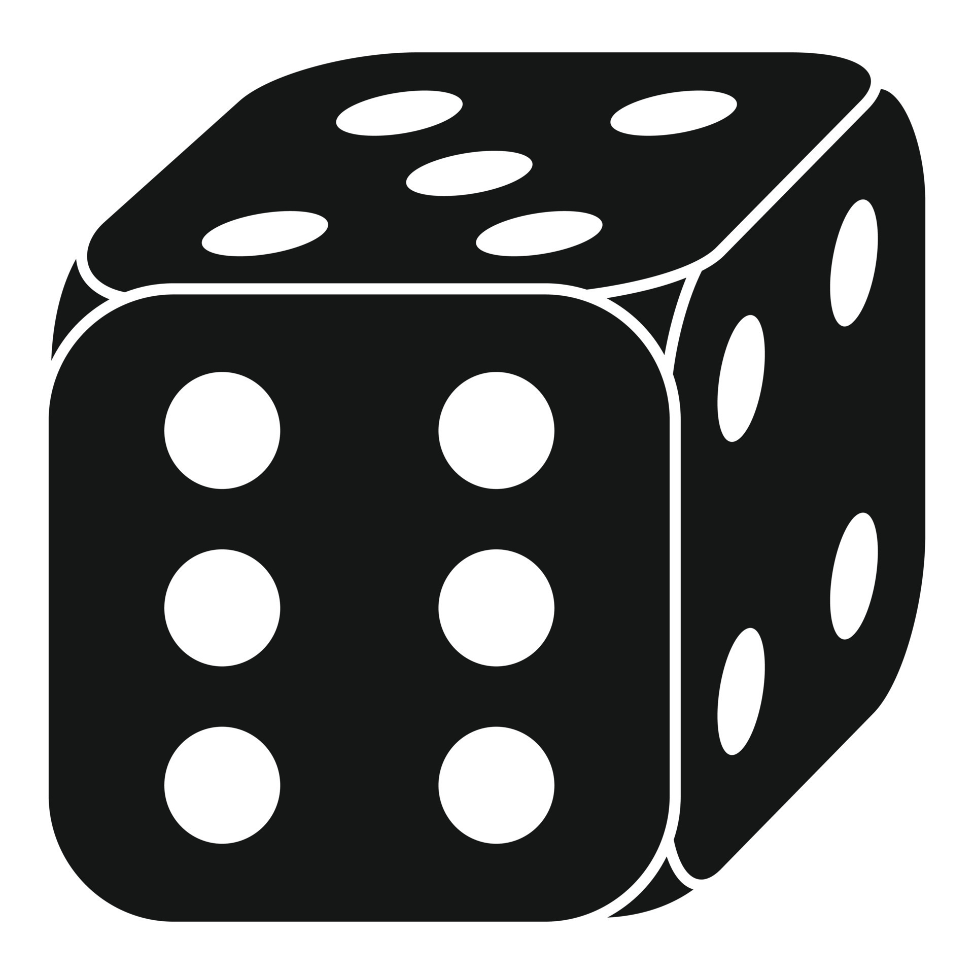 Lucky dice icon, simple style 14490358 Vector Art at Vecteezy