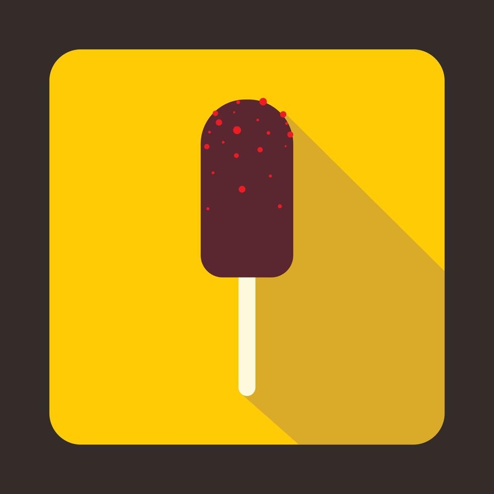 icono de helado, estilo plano vector