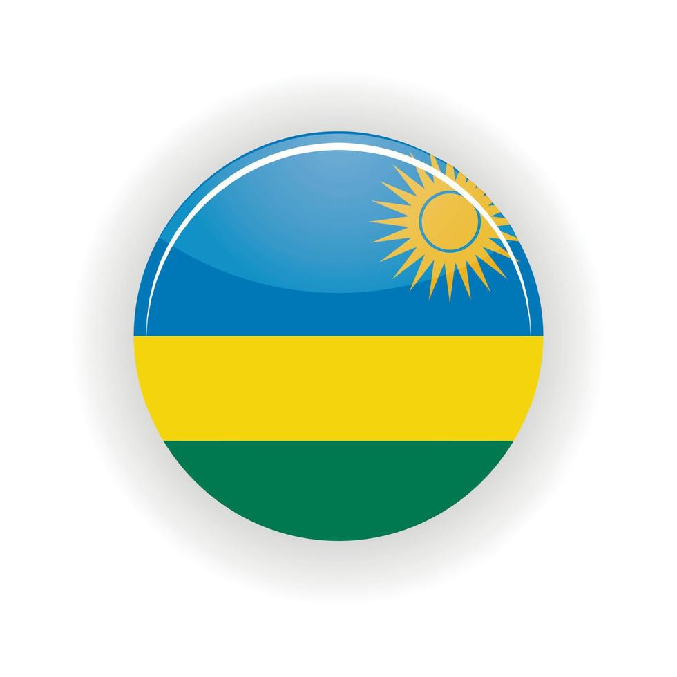 Rwanda icon circle vector
