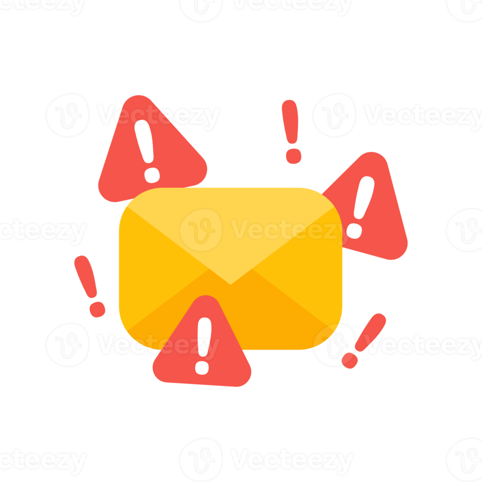 enveloppe jaune. le concept de communication et de notification par e-mail via des canaux en ligne. png