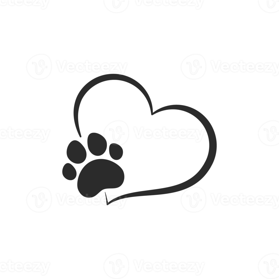 design loves dogs. Heart, bone and floating dog feet for pet supplies stores. png