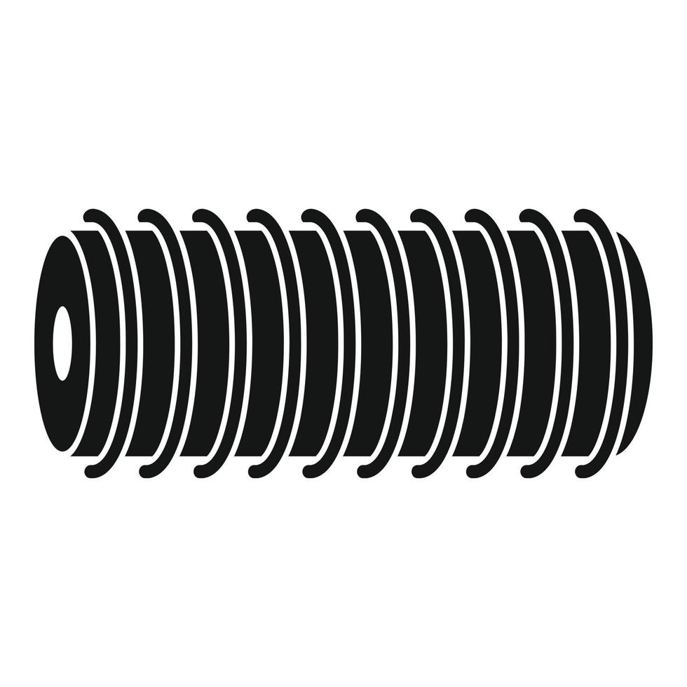 Electric spring coil icon, simple style vector