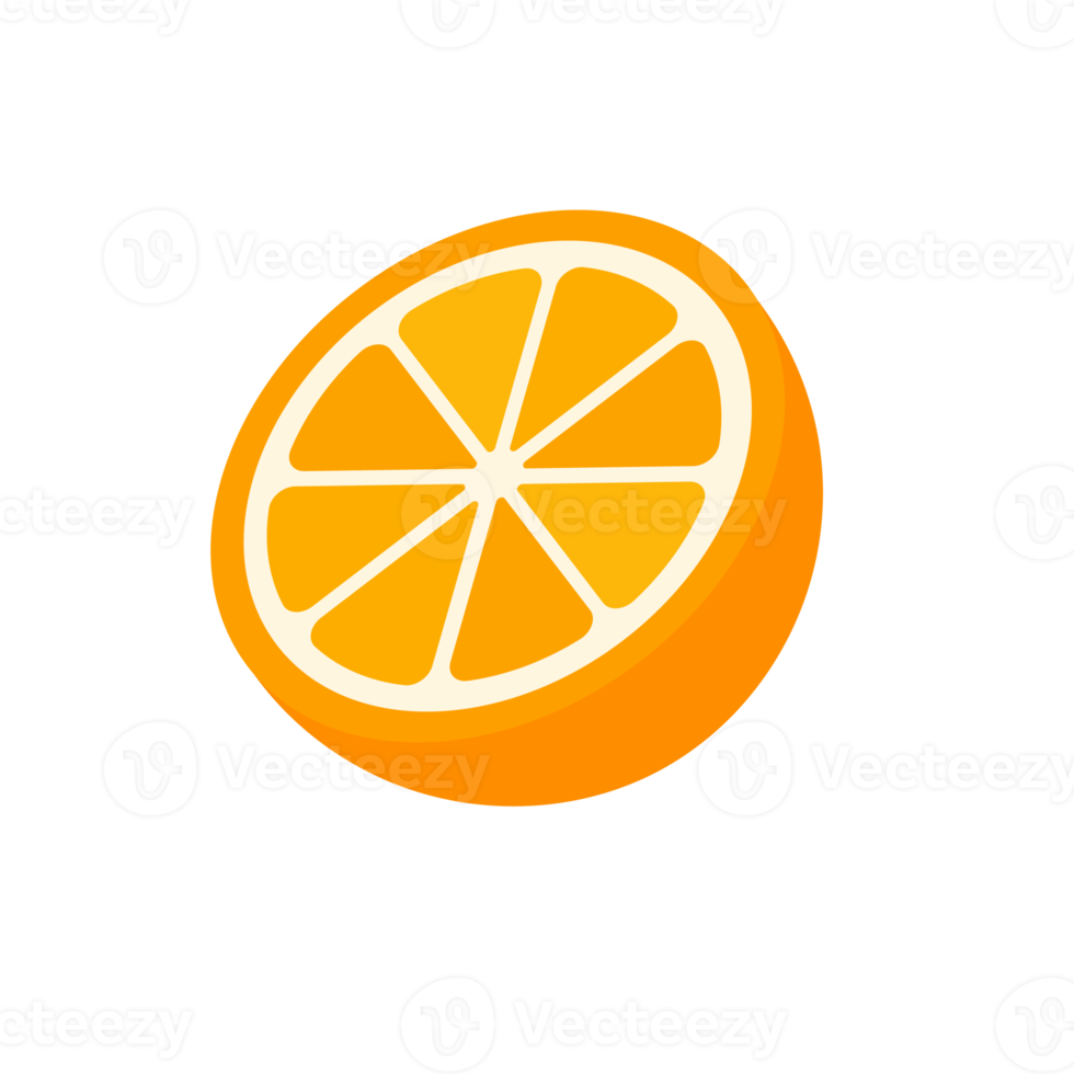 Sweet orange fruit. High vitamin oranges are sliced 14491748 PNG