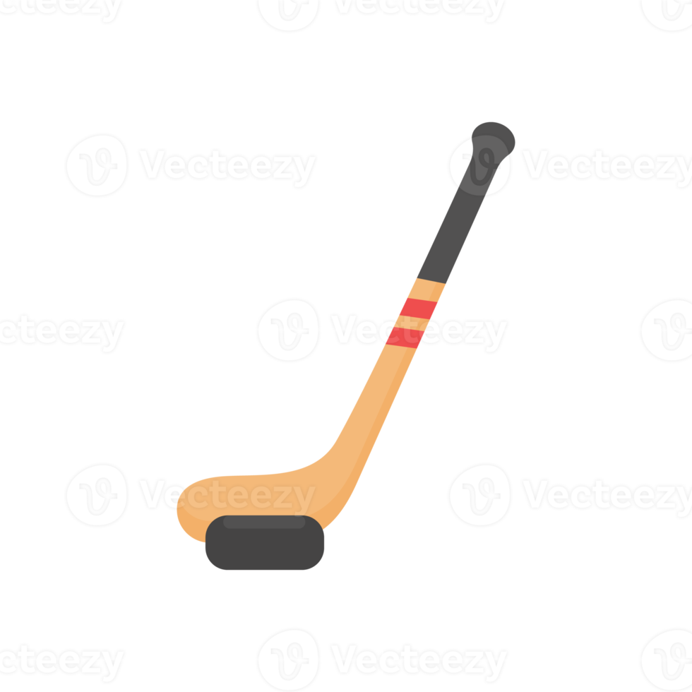 hockey stick and ball Equipment for playing sports on ice. png