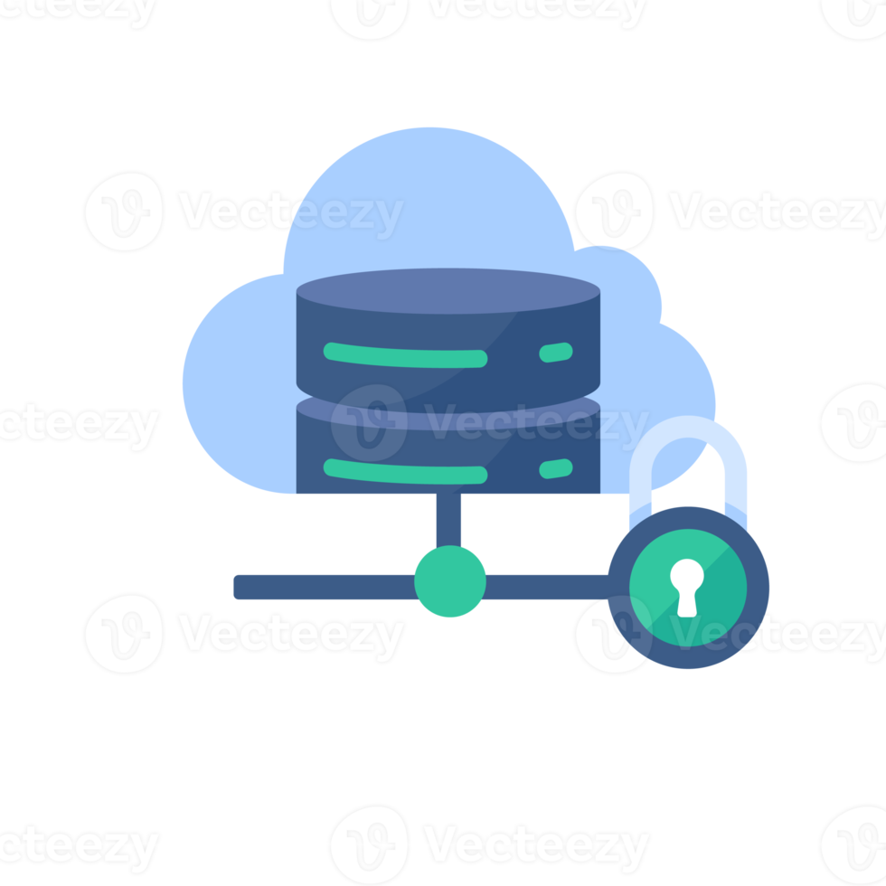 A database for storing large data in the cloud. Mass sharing of information png