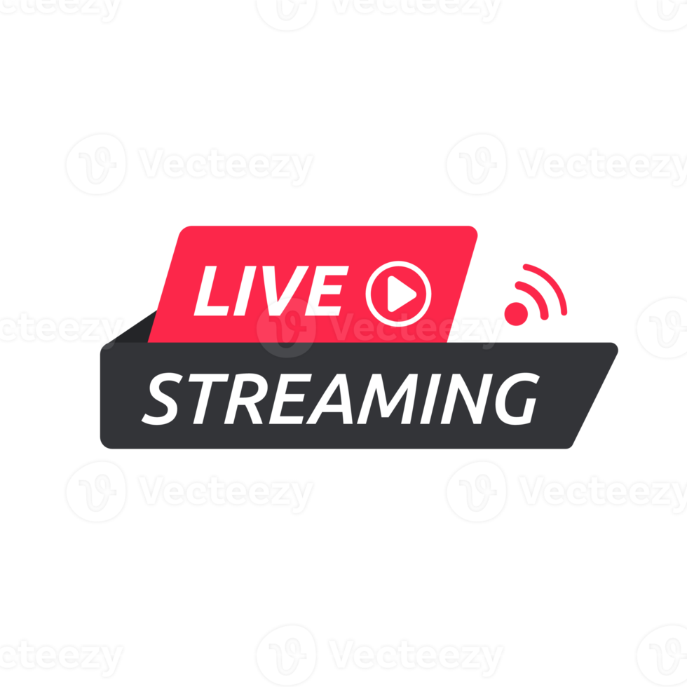 Live-Streaming-Symbol Set Online-Broadcast-Symbol Das Konzept des Live-Streamings für den Verkauf in sozialen Medien. png