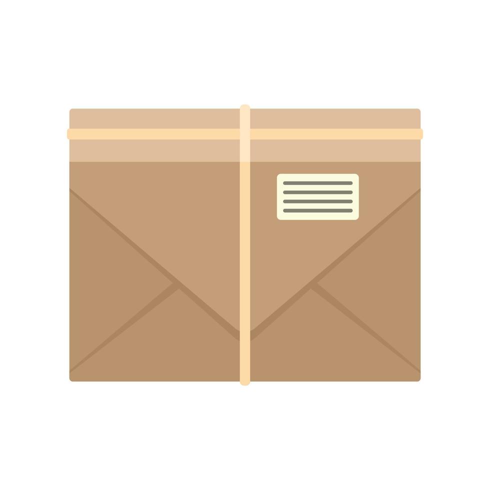 Post letter icon, flat style vector