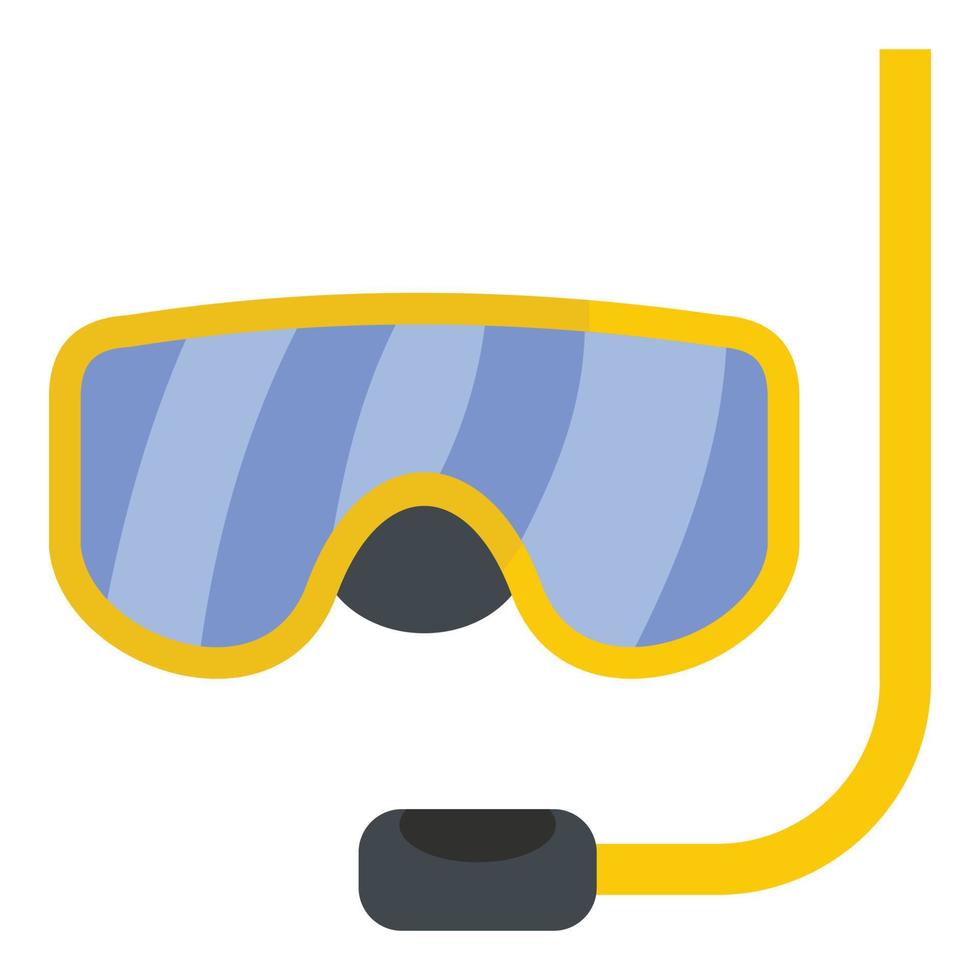 Scuba mask icon, flat style vector