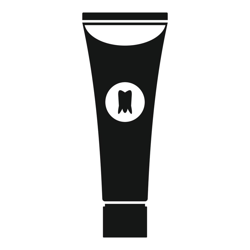 Whitening toothpaste icon, simple style vector