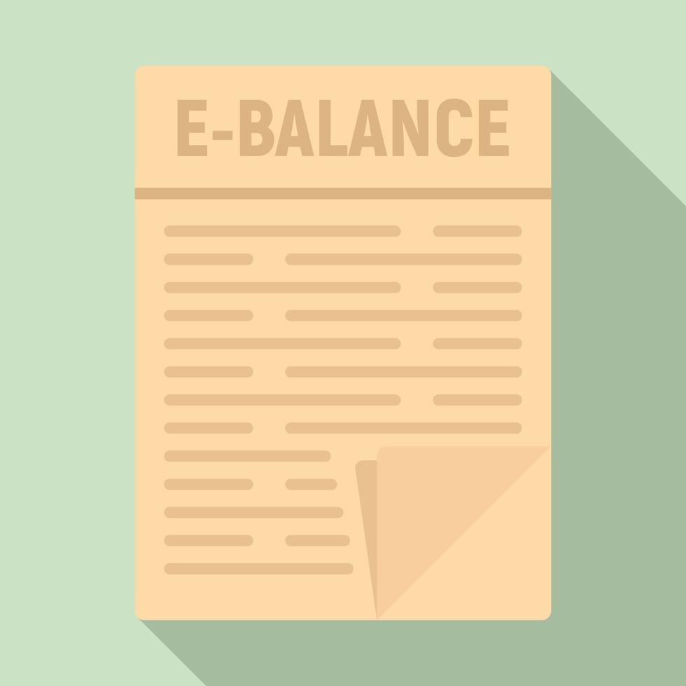 Internet money balance icon, flat style vector