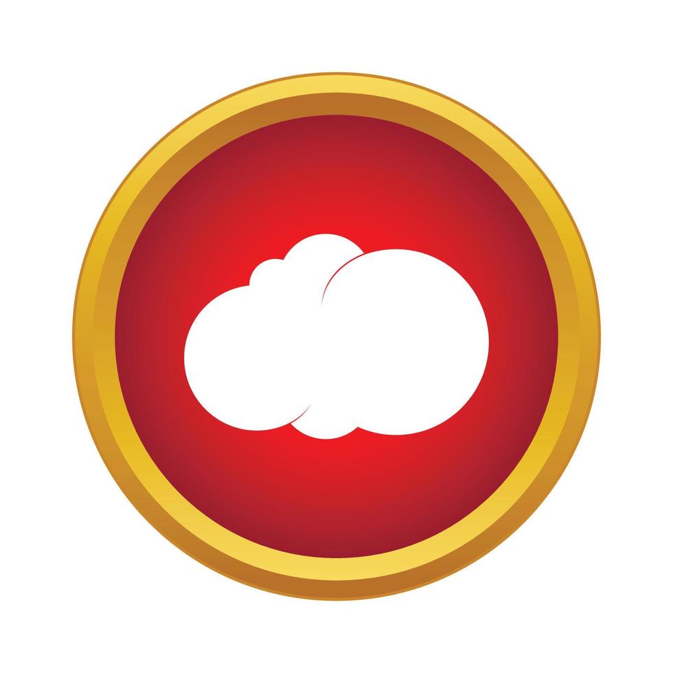 icono de nube, estilo simple vector