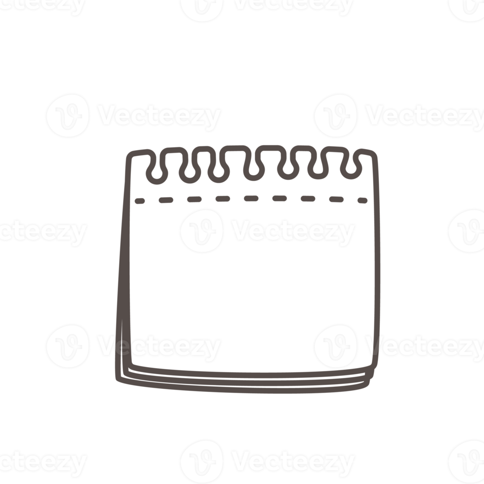 conjunto de garabatos de diario de viñetas. elementos de cuaderno planificador dibujado a mano png