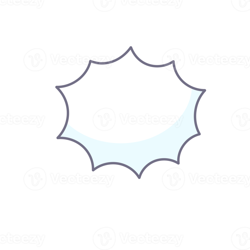 hand drawn speech bubble for chatting cartoon characters png