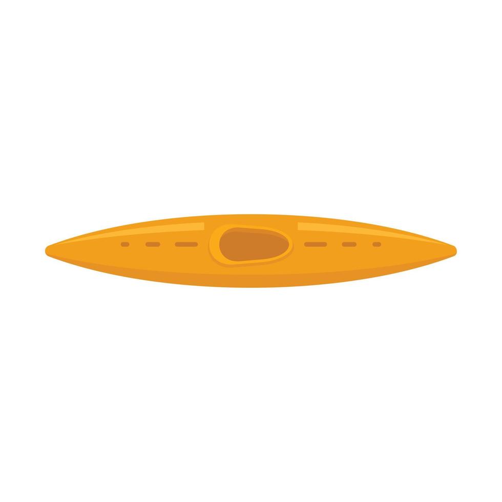 Rafting kayak icon, flat style vector