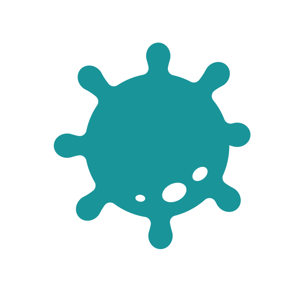 Covid-19 icon Viruses that are spread through coughing or sneezing Simple flat design png