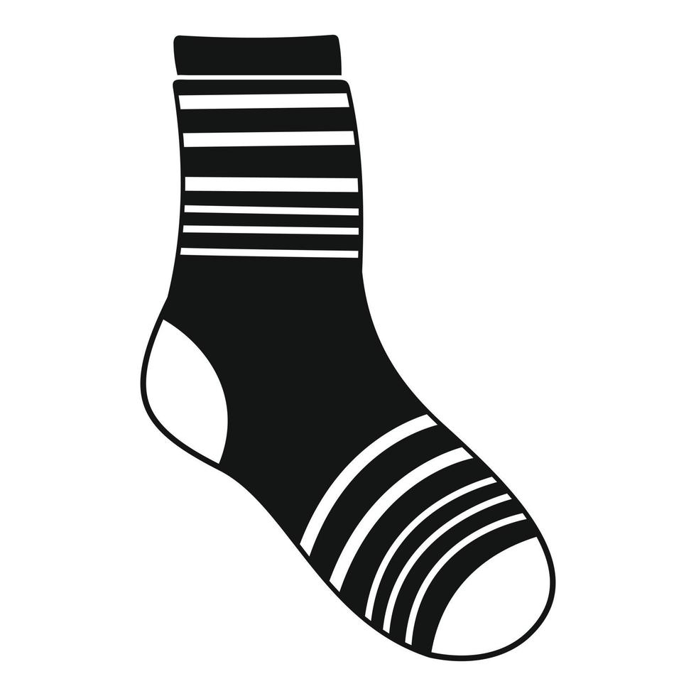 Boy sock icon, simple style vector