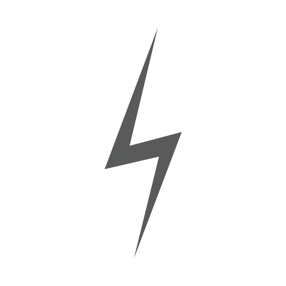 Lightning icon vector simple