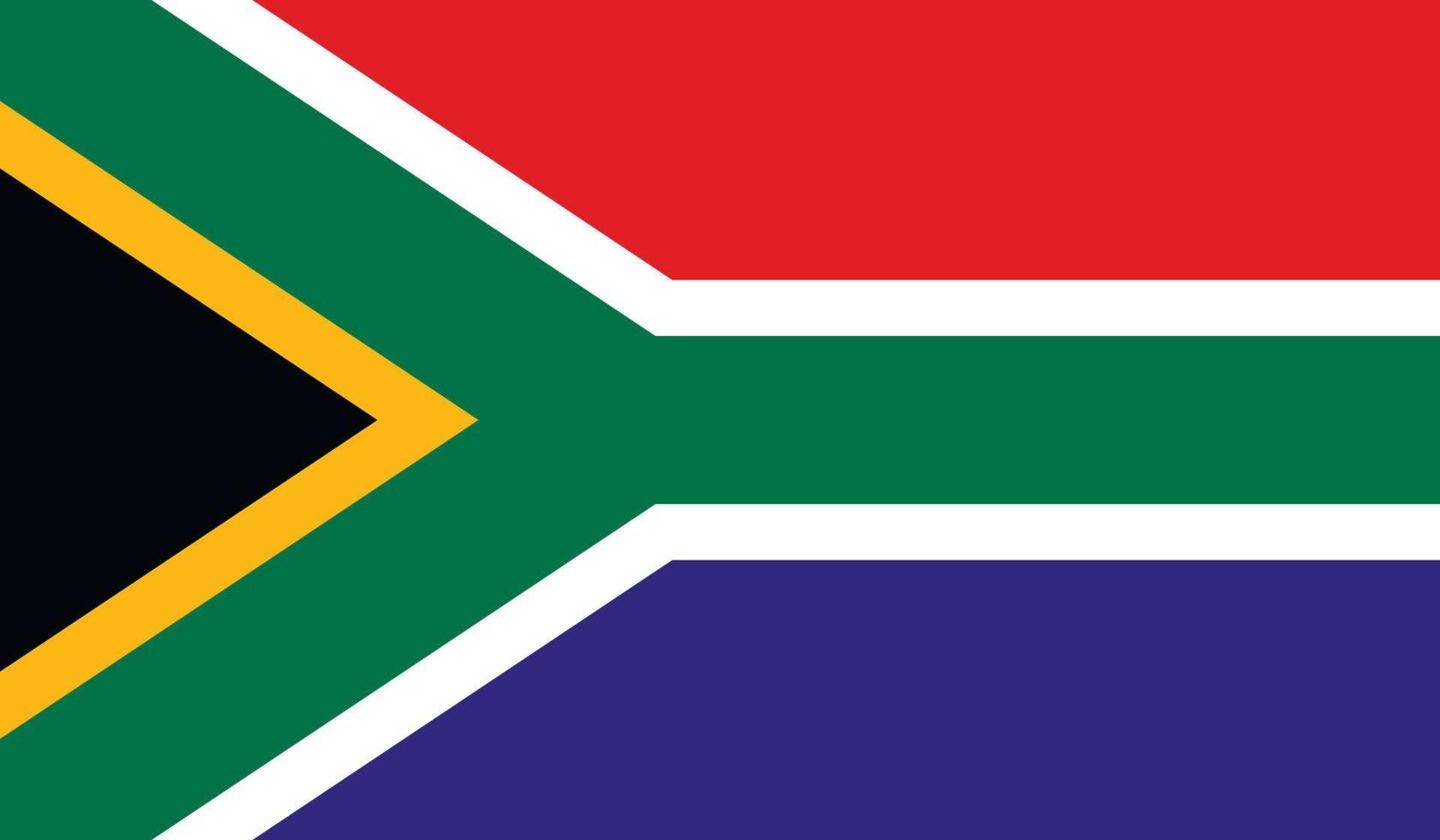 imagen de la bandera de sudáfrica vector