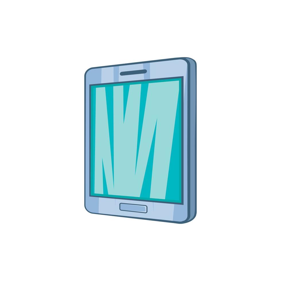Tablet icon, cartoon style vector