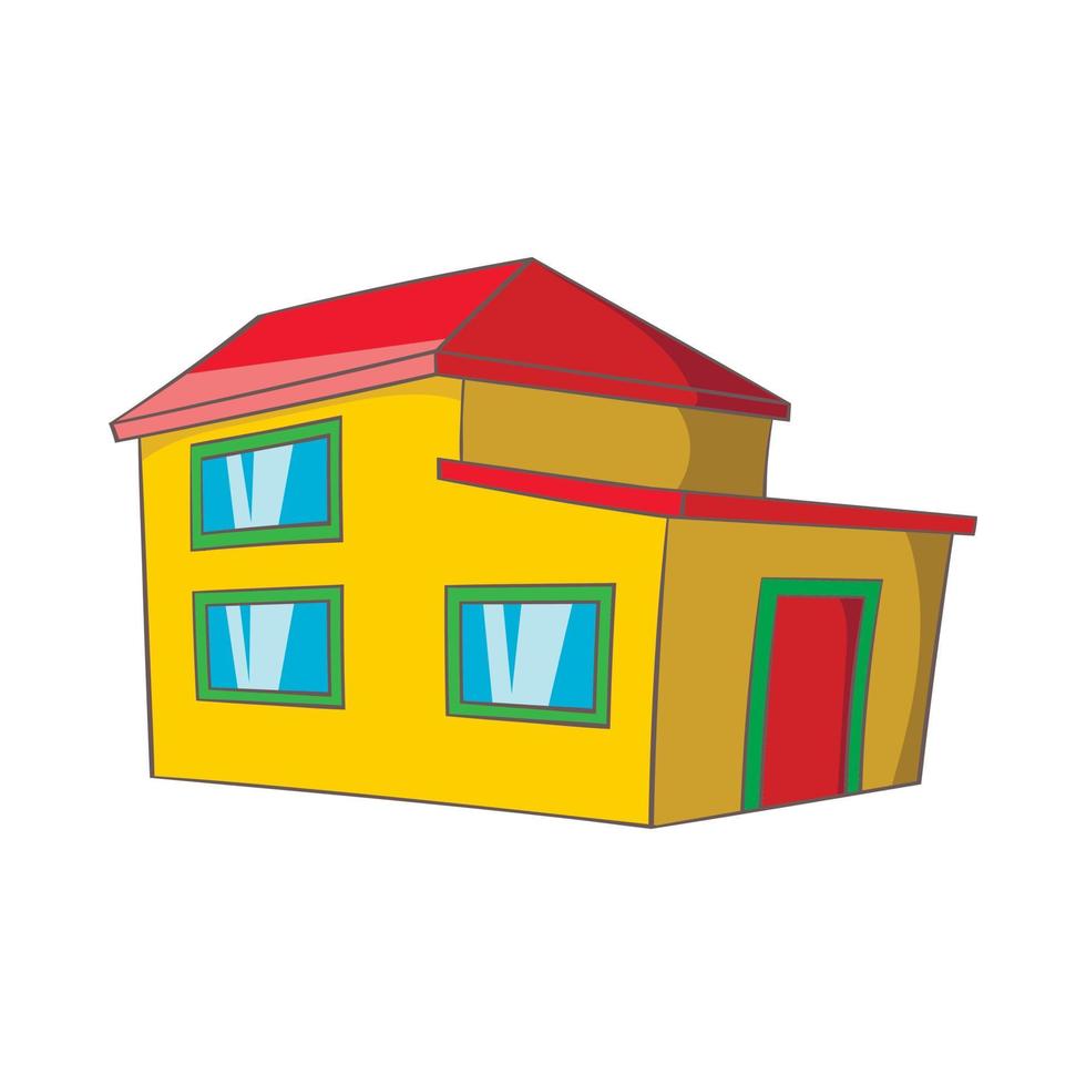 Real estate icon, cartoon style vector