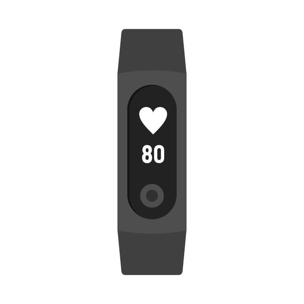 Fitness tracker icon, flat style vector