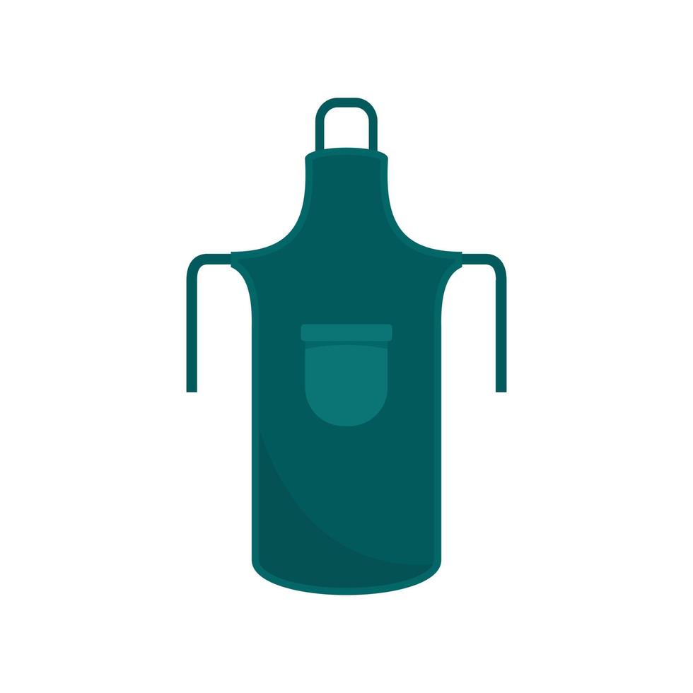 Garden apron icon, flat style vector