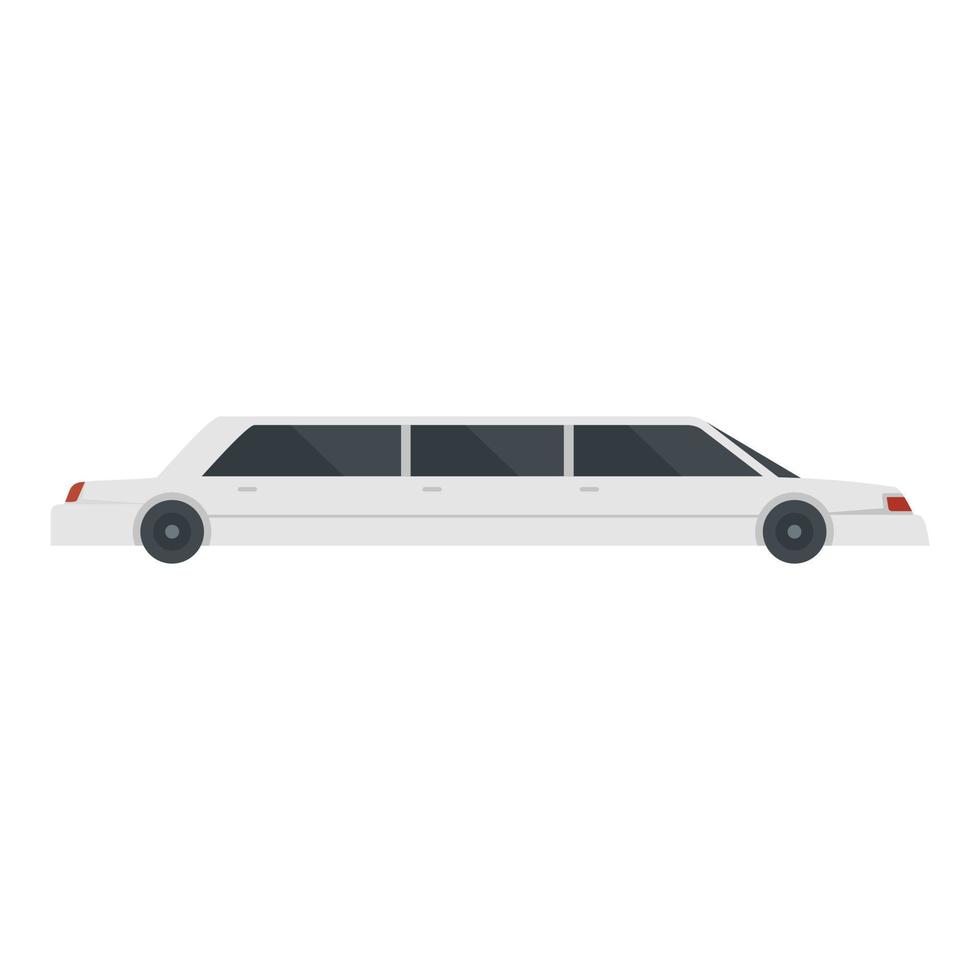 Modern limousine icon, flat style vector