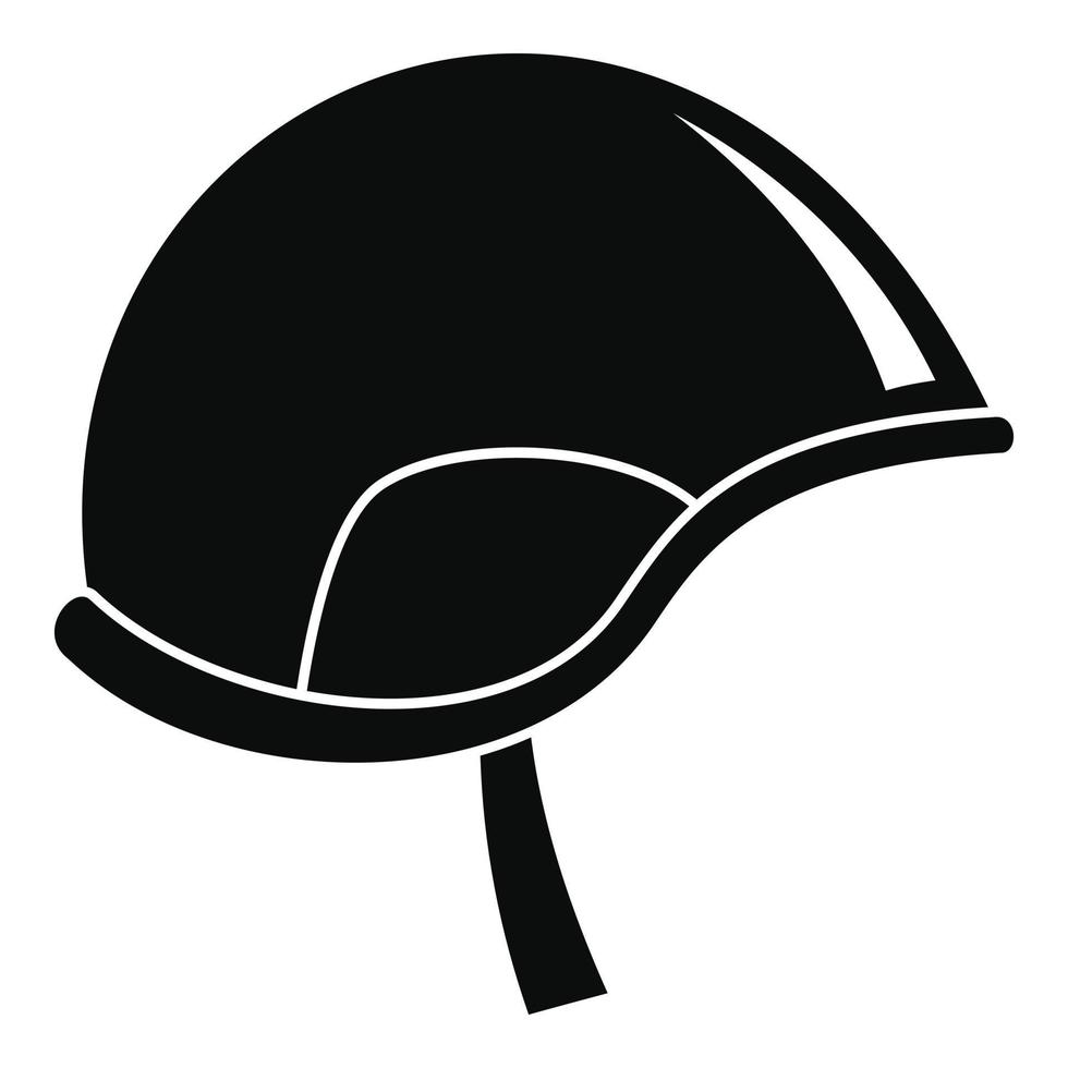 icono de casco del ejército, estilo simple vector