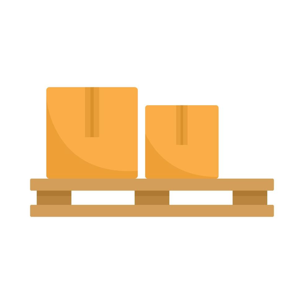 Warehouse padon icon, flat style vector