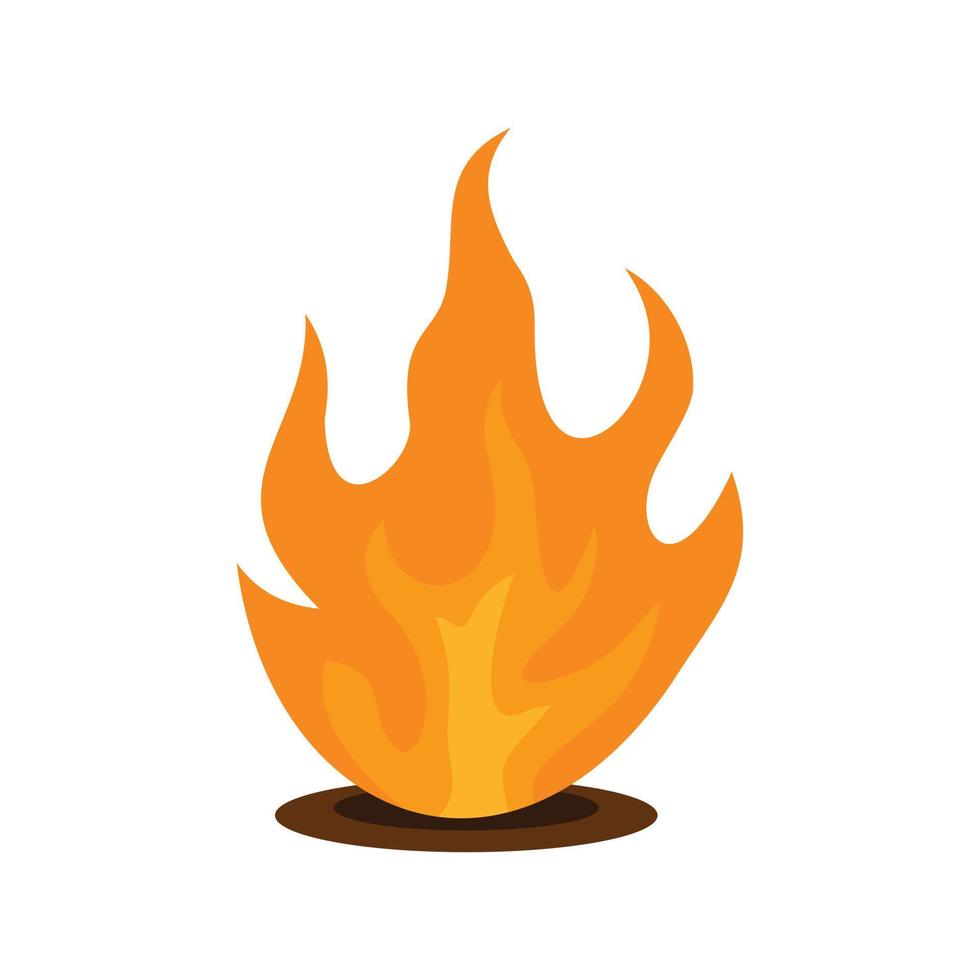 Eternal fire icon, flat style vector