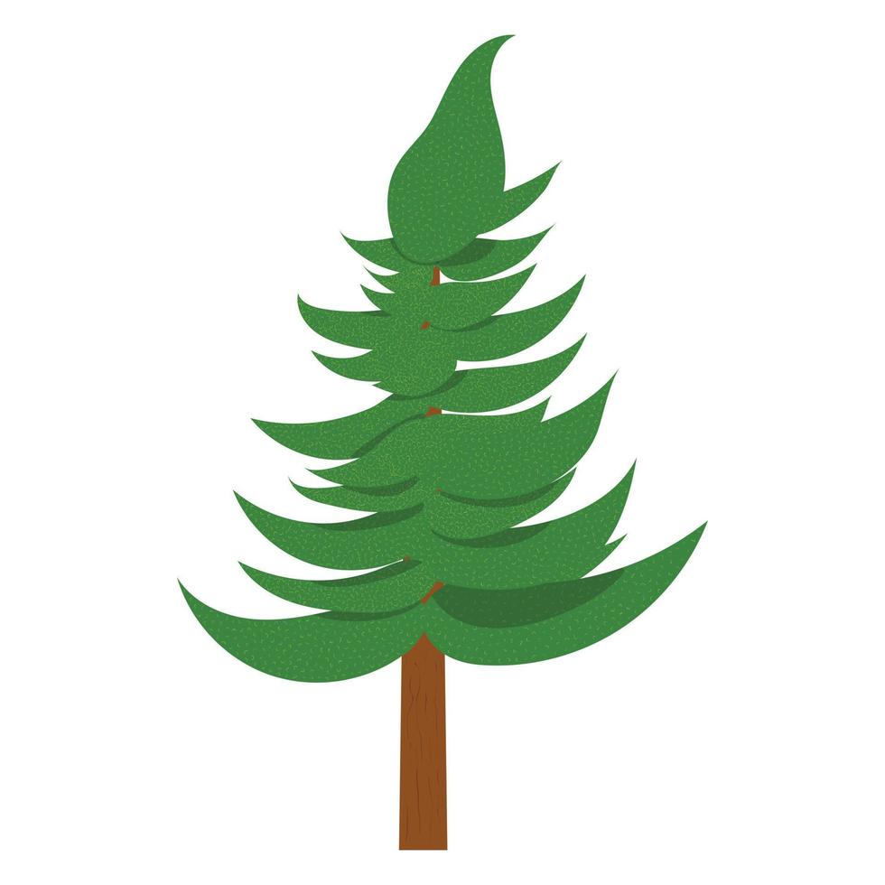 Spruce icon, cartoon style vector
