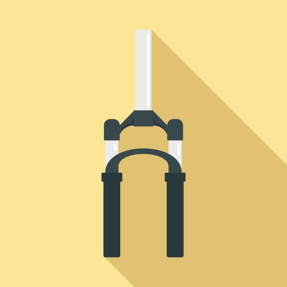 Bicycle fork icon, flat style vector