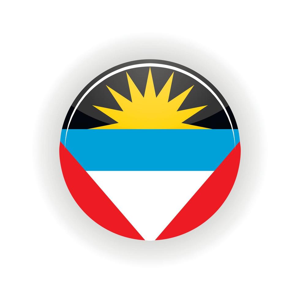 Antigua and Barbuda icon circle vector