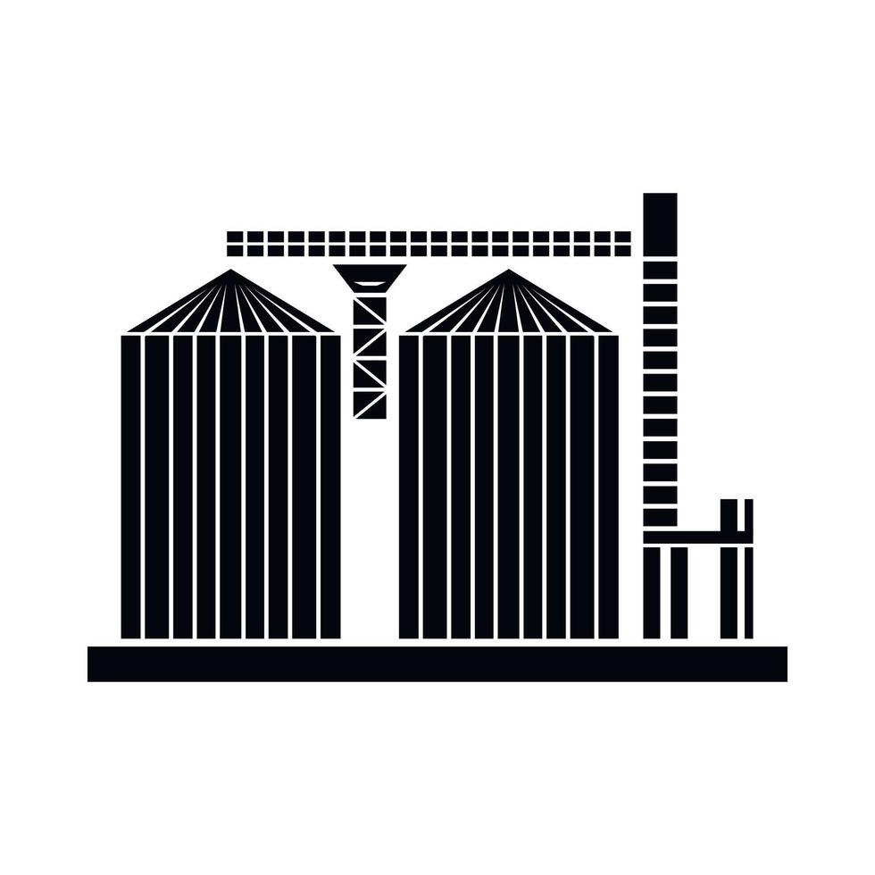 Tower plant icon, simple style vector