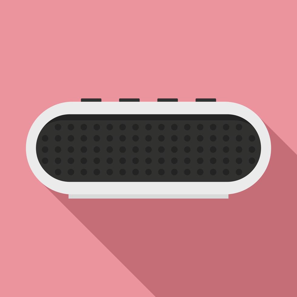 Radio smart speaker icon, flat style vector