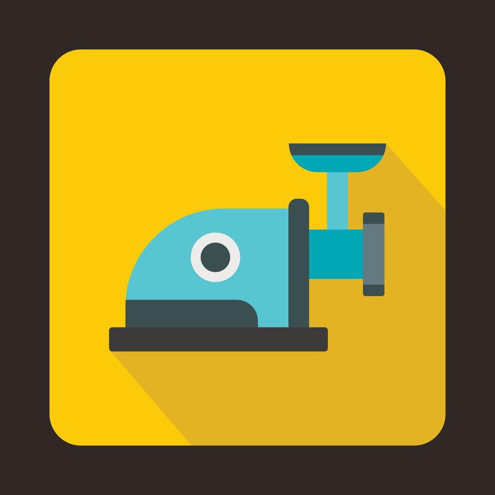 Electric grinder icon, flat style vector