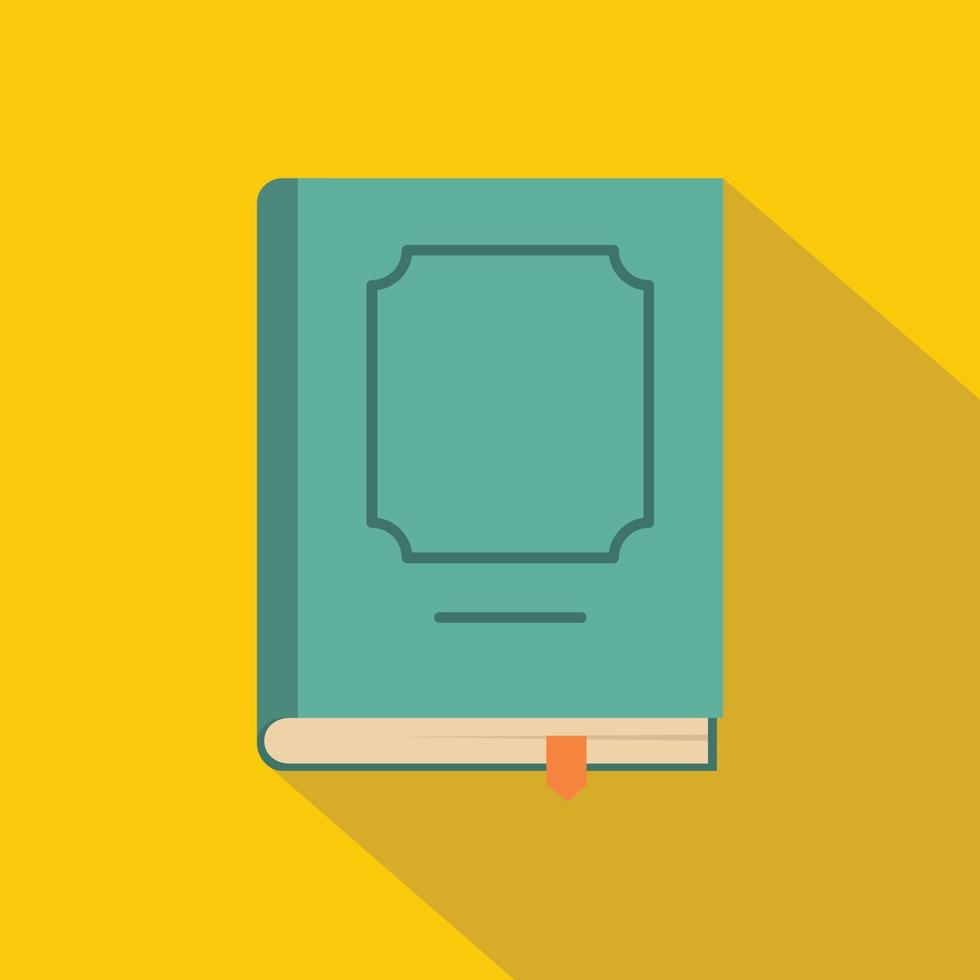 Book design icon, flat style vector