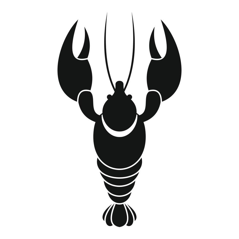 Lobster icon, simple style. vector
