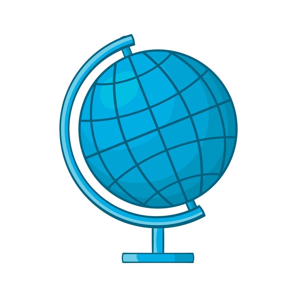 Globe icon in cartoon style vector