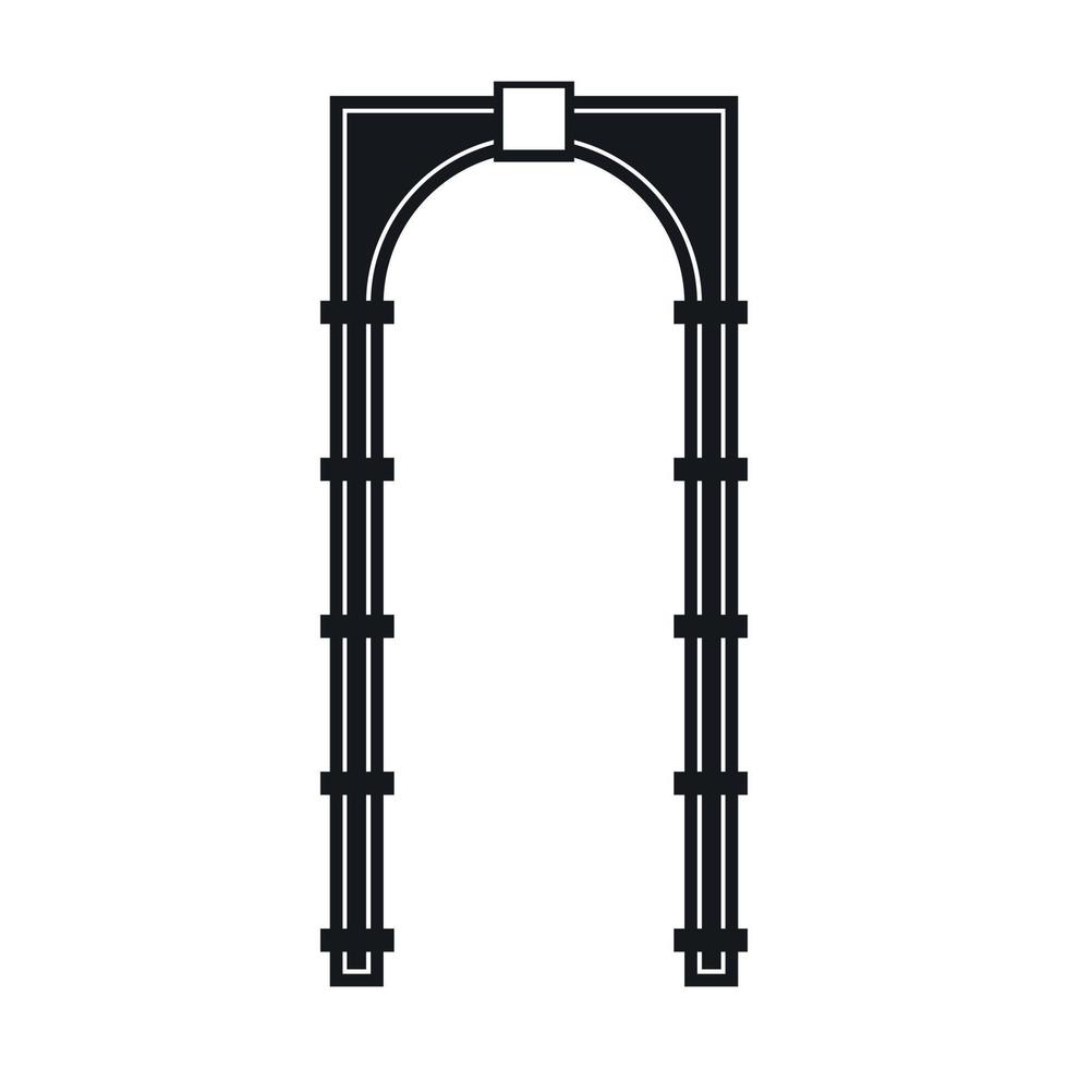 icono de arco, estilo simple vector