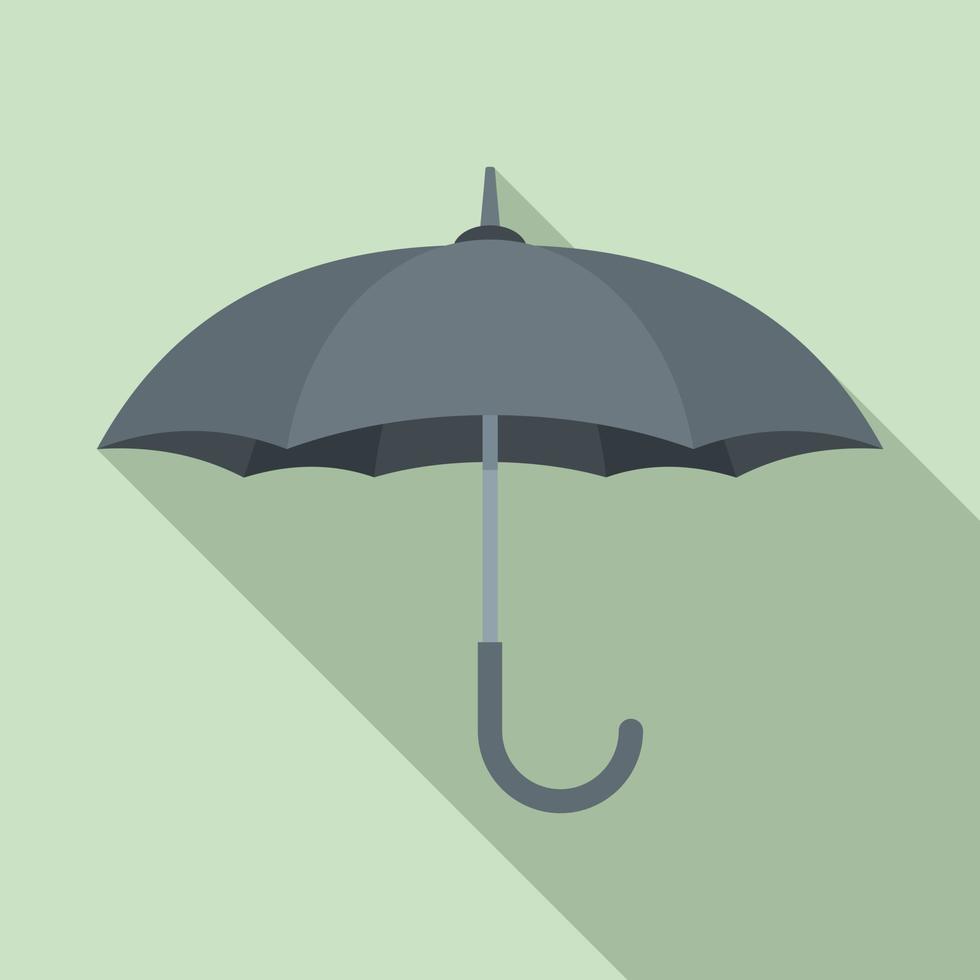 Man umbrella icon, flat style vector