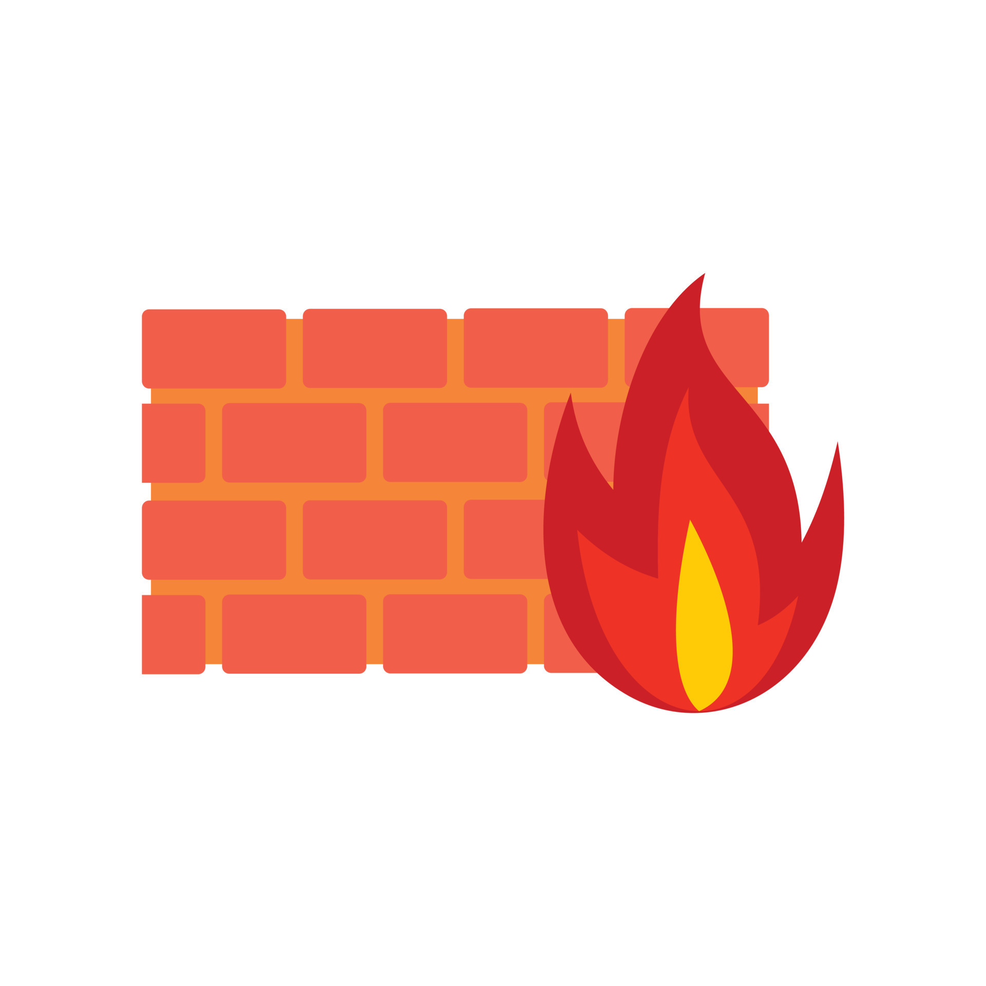 Firewall icon, flat style 14492559 Vector Art at Vecteezy