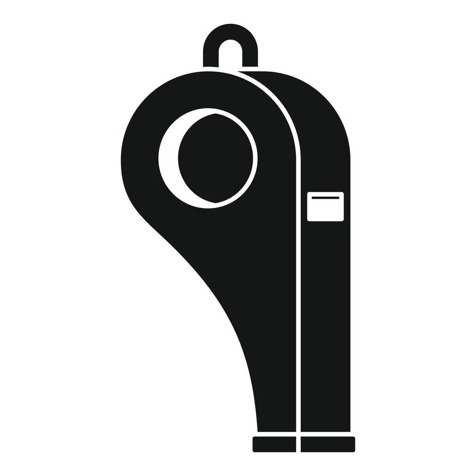 Sport whistle icon, simple style vector