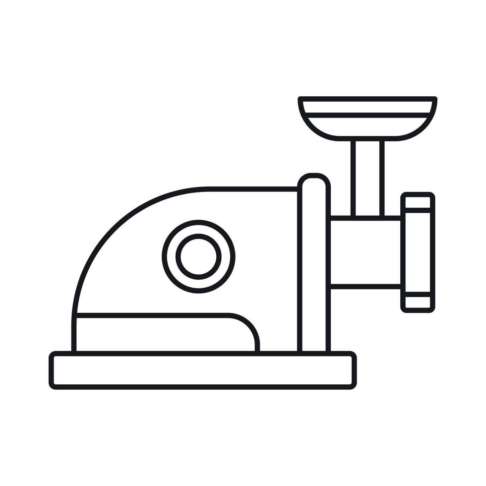 Meat grinder icon, outline style vector