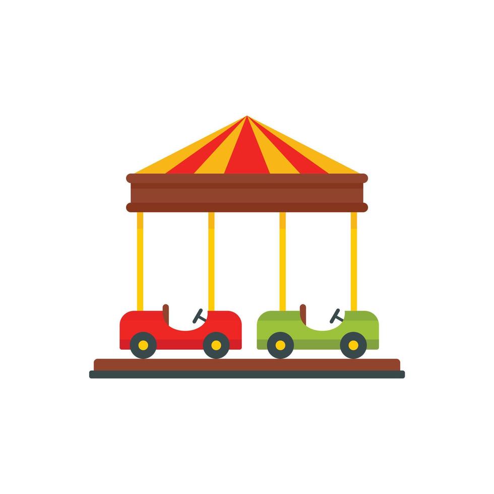 Car carousel icon, flat style vector