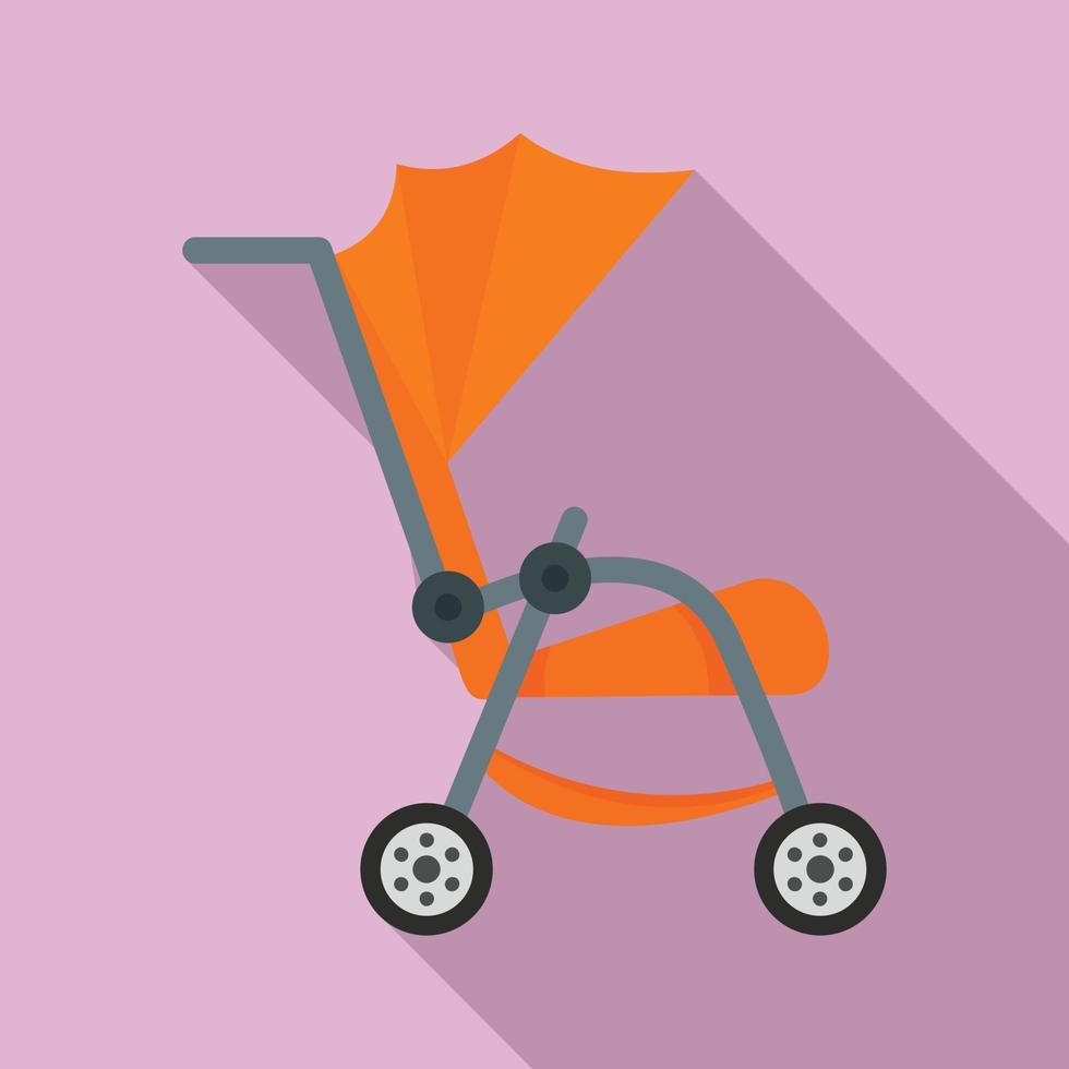 Buggy icon, flat style vector