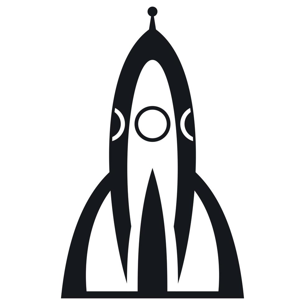 Rocket icon, simple style 14492687 Vector Art at Vecteezy
