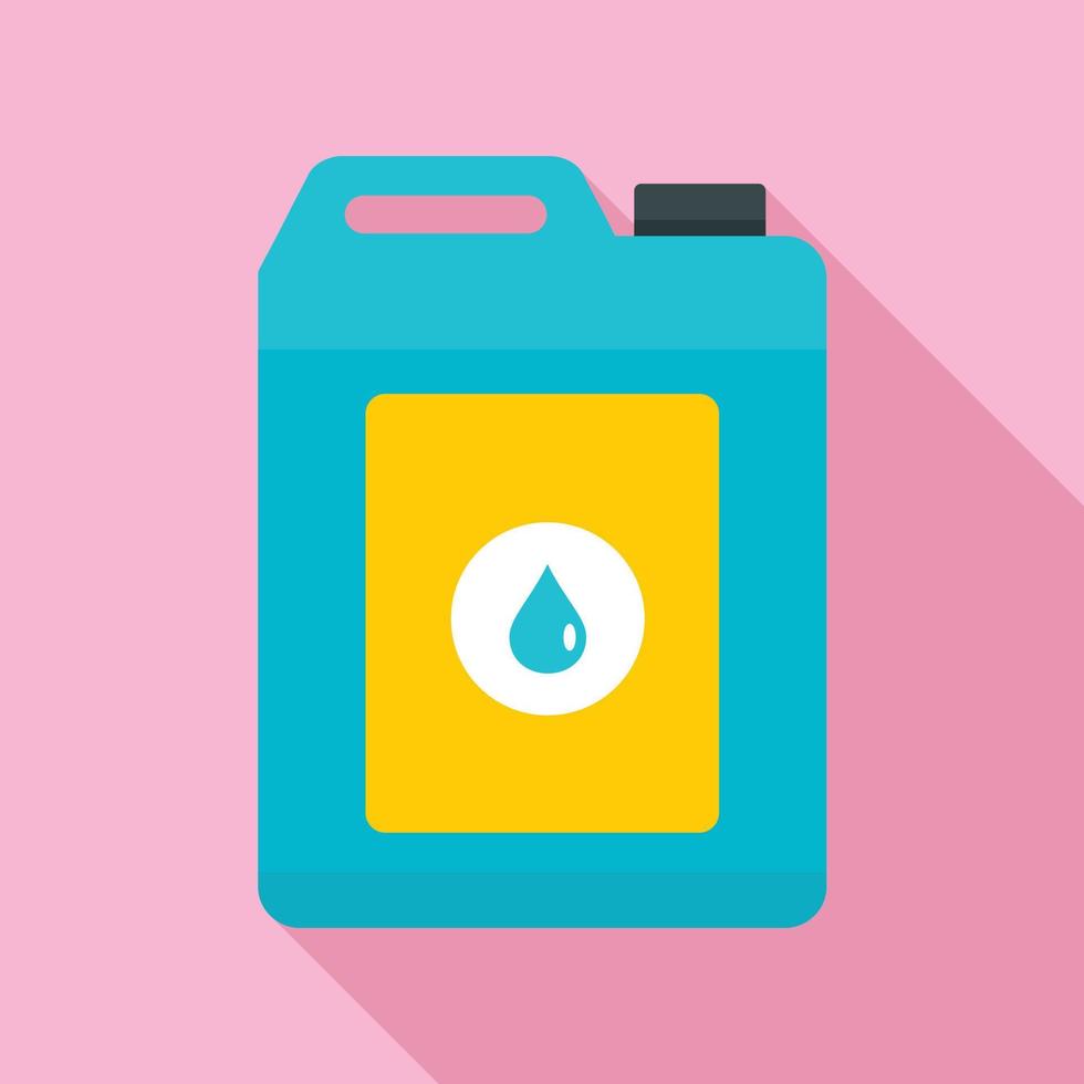 Cleanning car solution icon, flat style vector