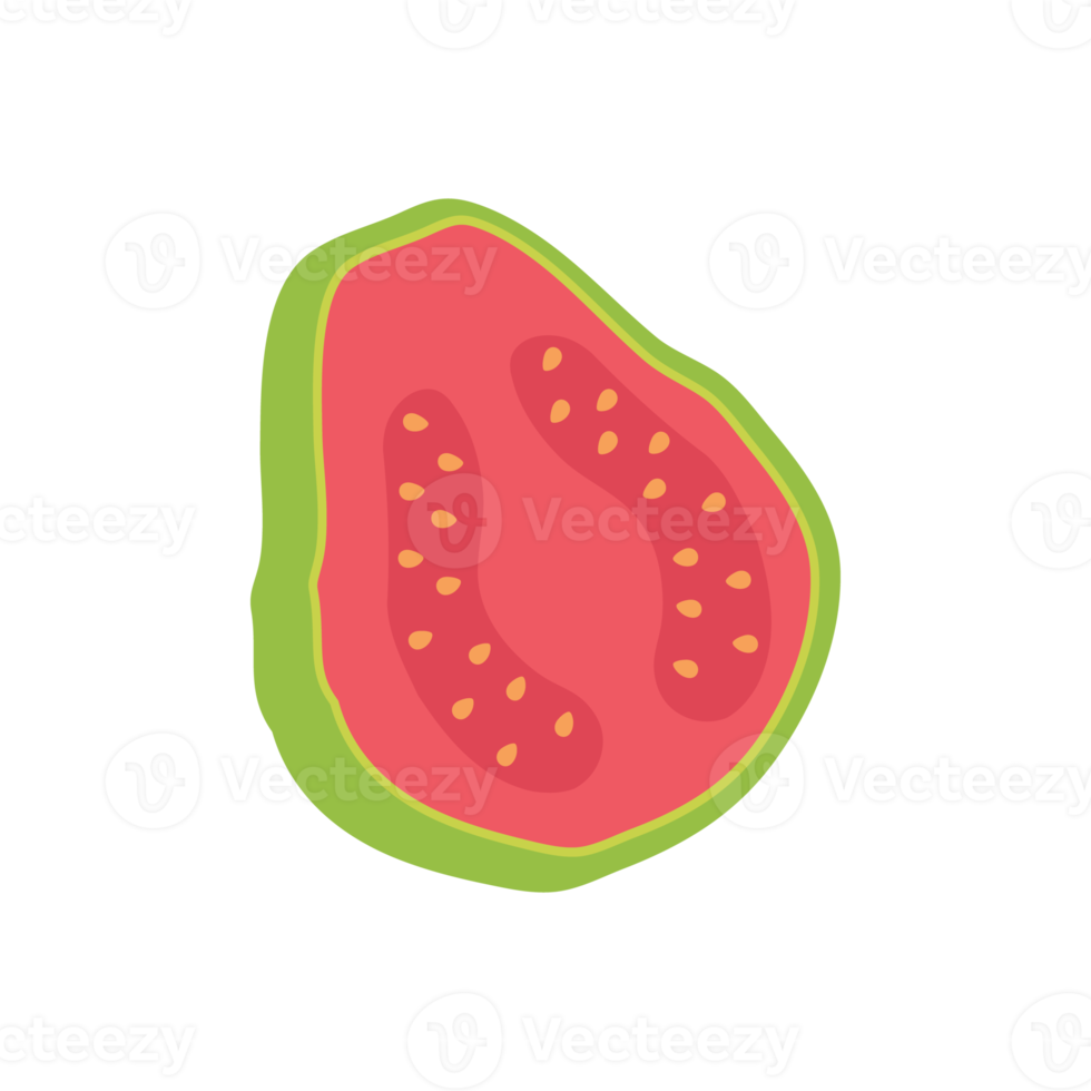 green guava Sweet fruit with high vitamin C for health for vegetarians. png